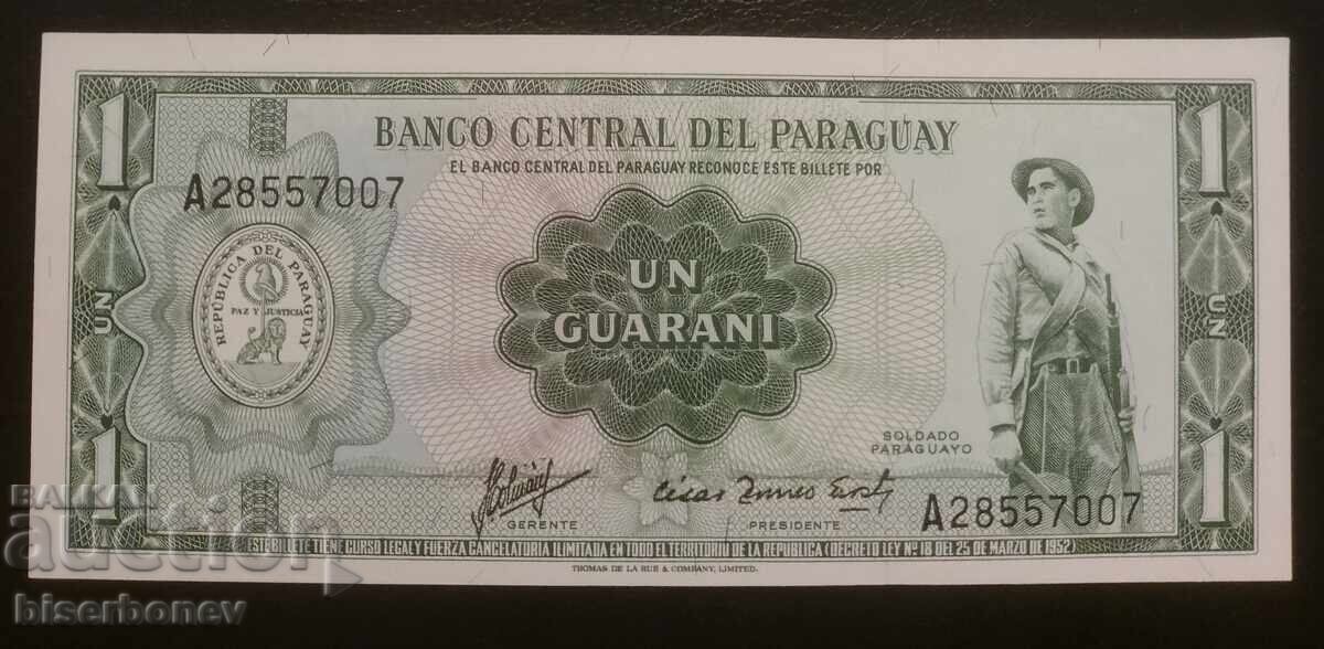 Paraguay, Paraguay 1 guarani, 1952, UNC