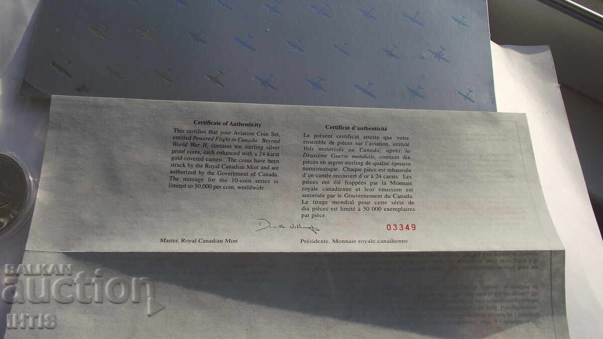 МОНЕТА-СЕТот 10бр.монети-20долара-95г.Канада -Ag- от 0,01ст. - 10 МОНЕТА-СЕТот 10бр.монети-20долара-95г.Канада -Ag- от 0,01ст. - 10