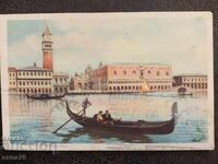 Стара пътувала картичка от Венеция,Италия до Варна-1935г