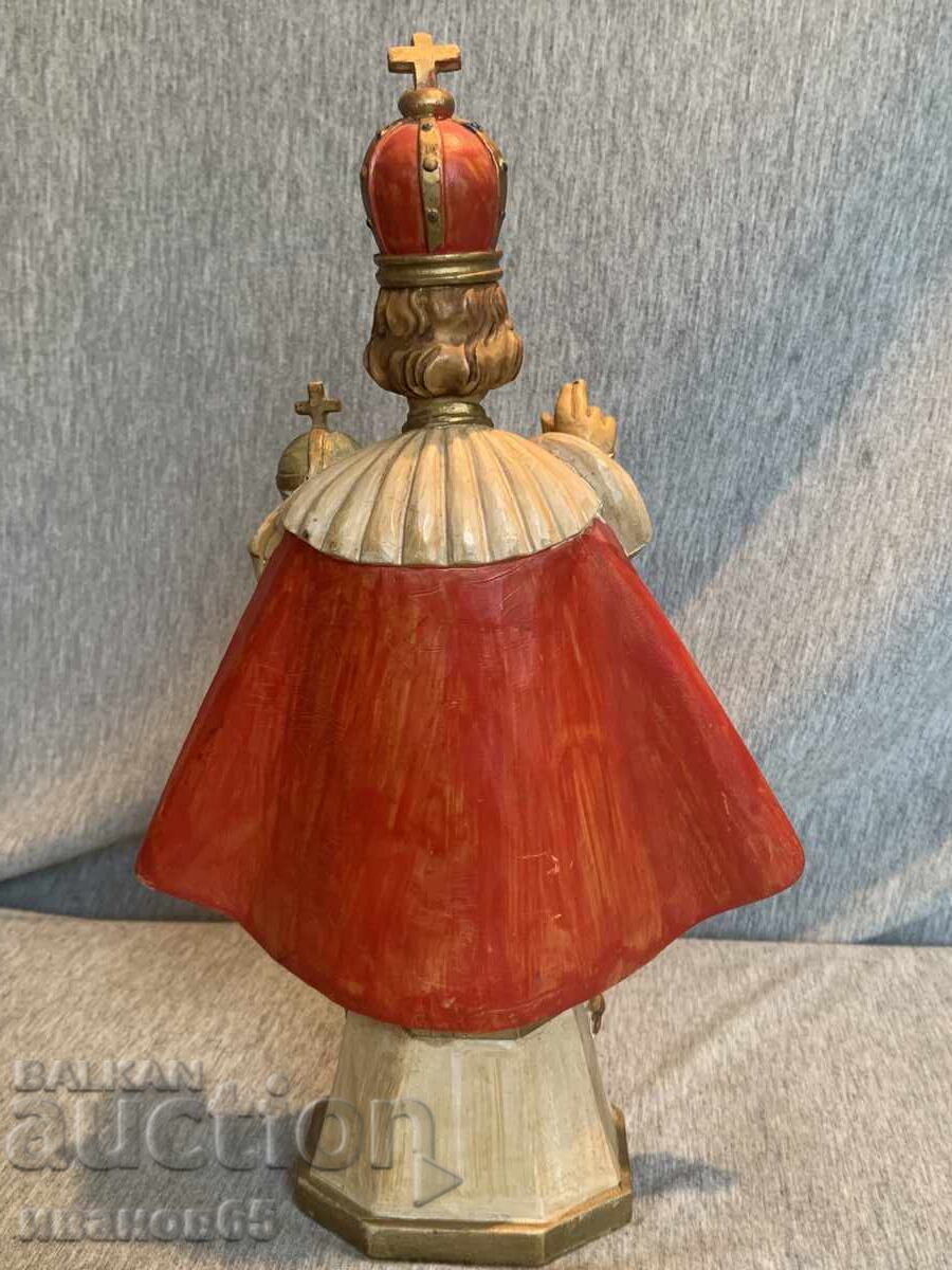 Auction Old Italian statuette of the Infant Jesus of Prague Auction Old Italian statuette of the Infant Jesus of Prague