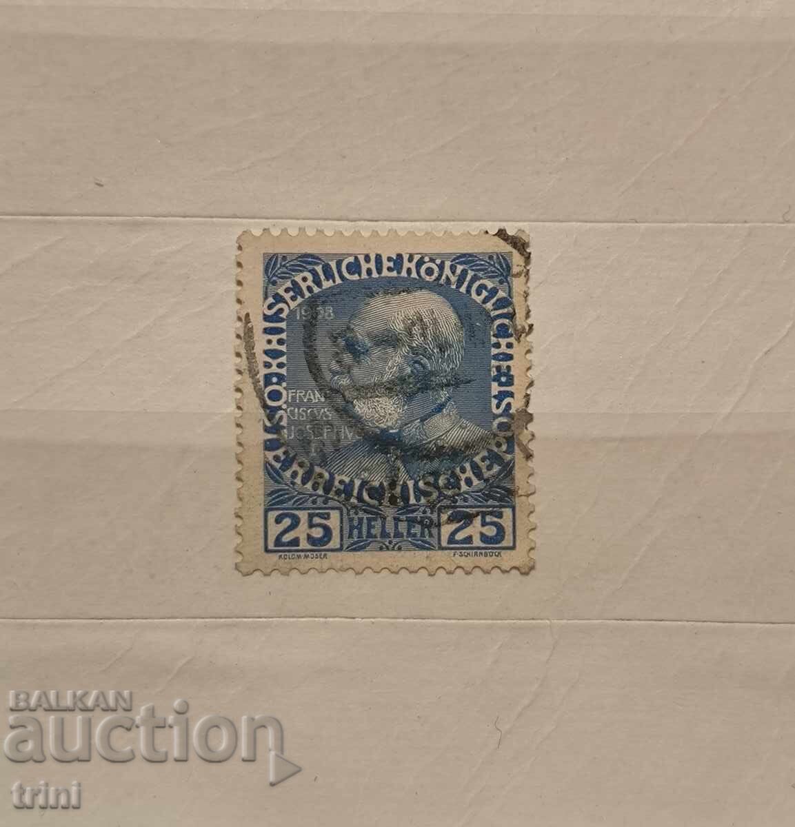 Austria 1908 Emperor Franz Joseph I