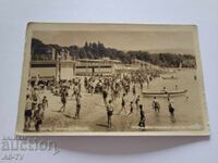 Παλιά καρτ ποστάλ Βάρνα η παραλία με τα λουτρά