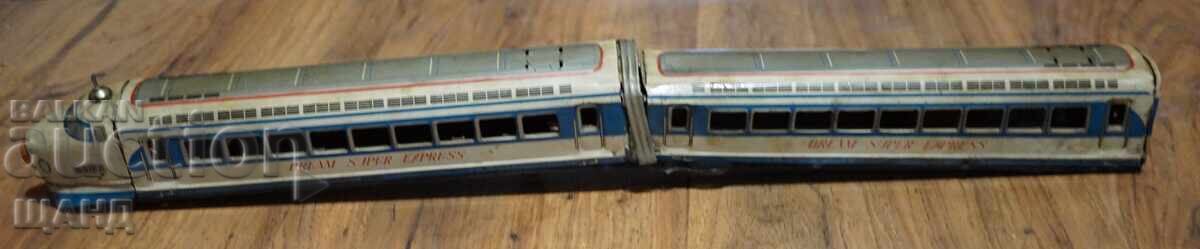 Old Japanese metal sheet toy model train 54 cm with price € 10.52 | 20.58 BGN