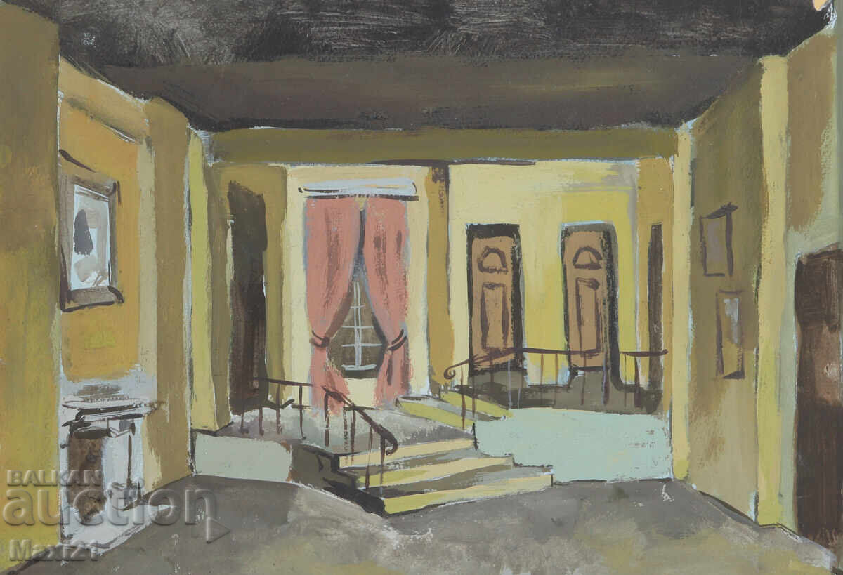 Доставка на Картина гваш сценичен декор Доставка на Картина гваш сценичен декор