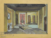 Картина гваш сценичен декор