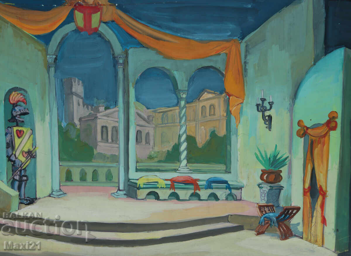 Παράδοση Γκουάς ζωγραφική σκηνογραφία διακόσμηση