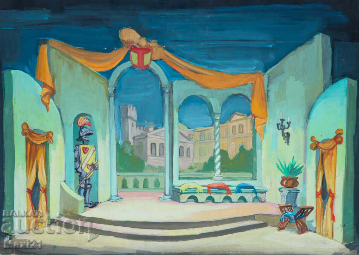 Γκουάς ζωγραφική σκηνογραφία διακόσμηση - 6