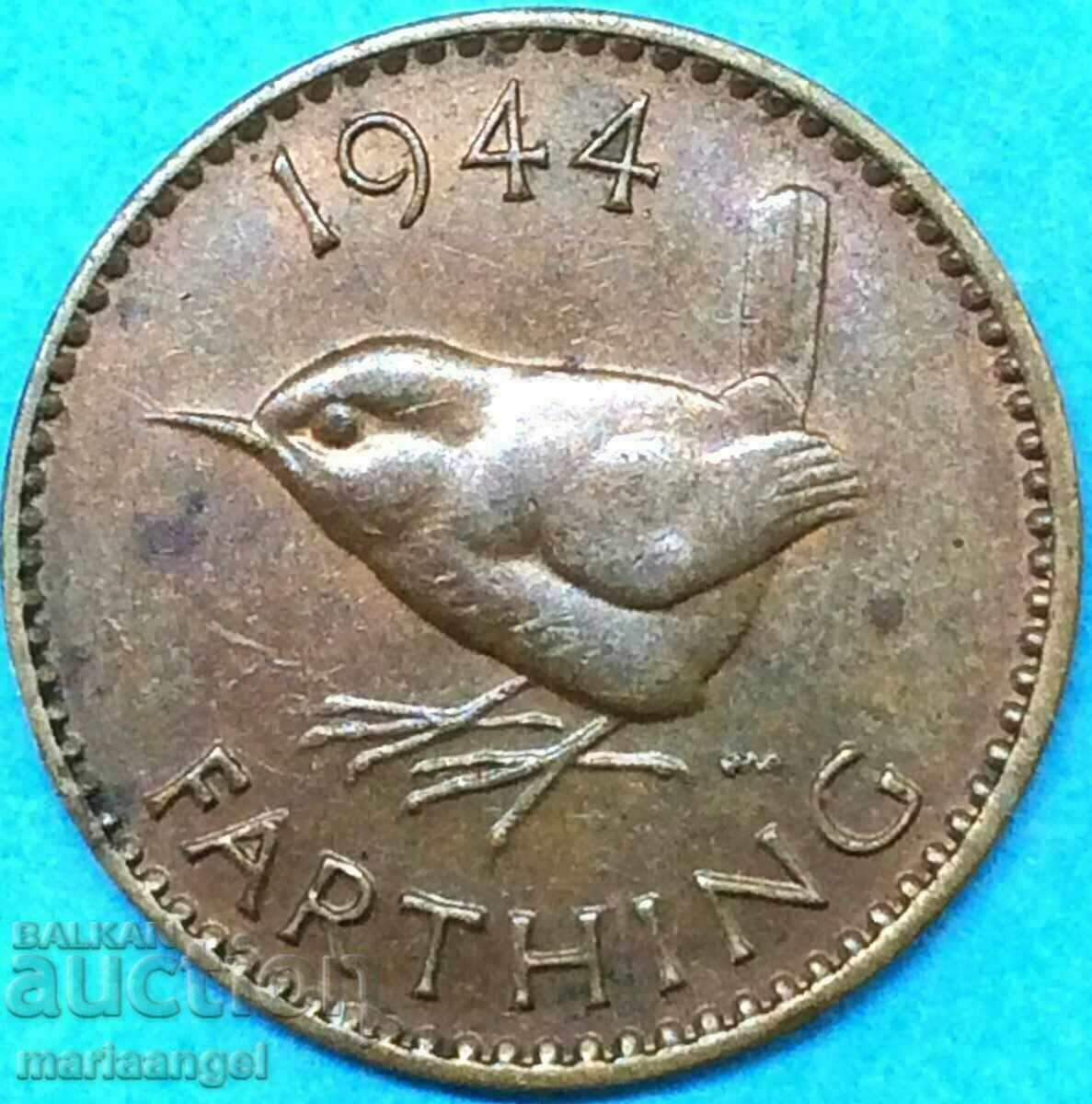 Великобритания 1 фартинг 1944 Великобритания 1 фартинг 1944