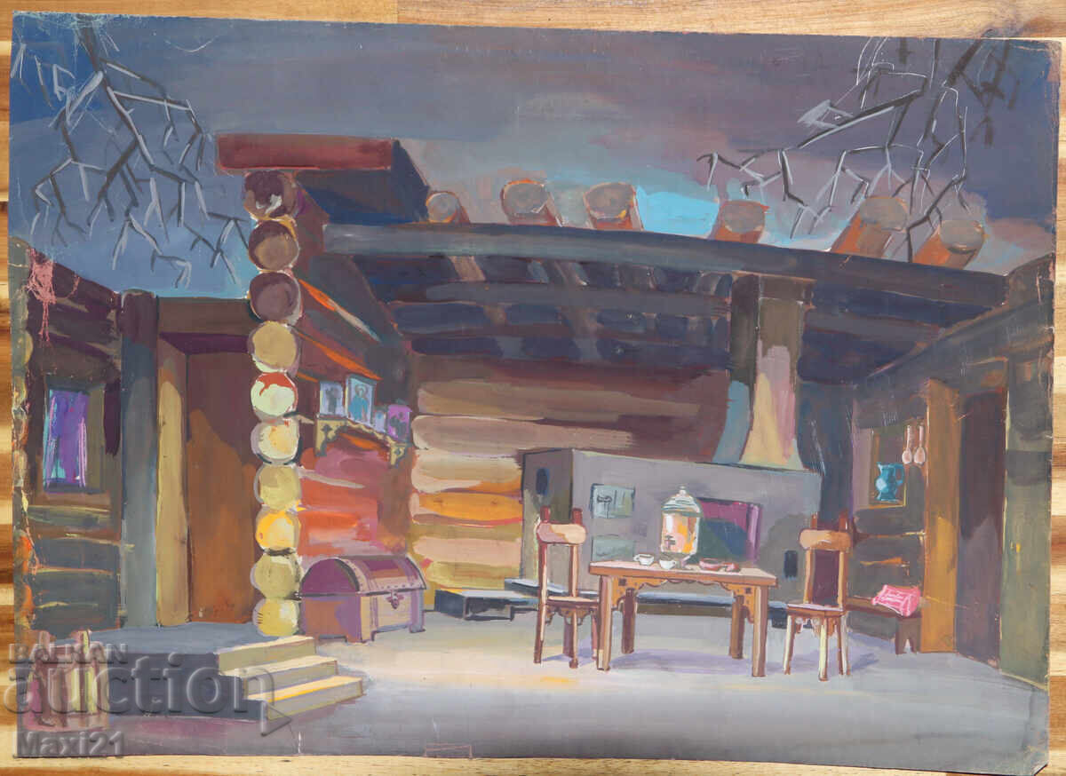 Tablou guaș scenografie decor cu preț 150.00 BGN | € 76.69