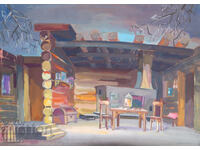 Картина гваш сценография декор