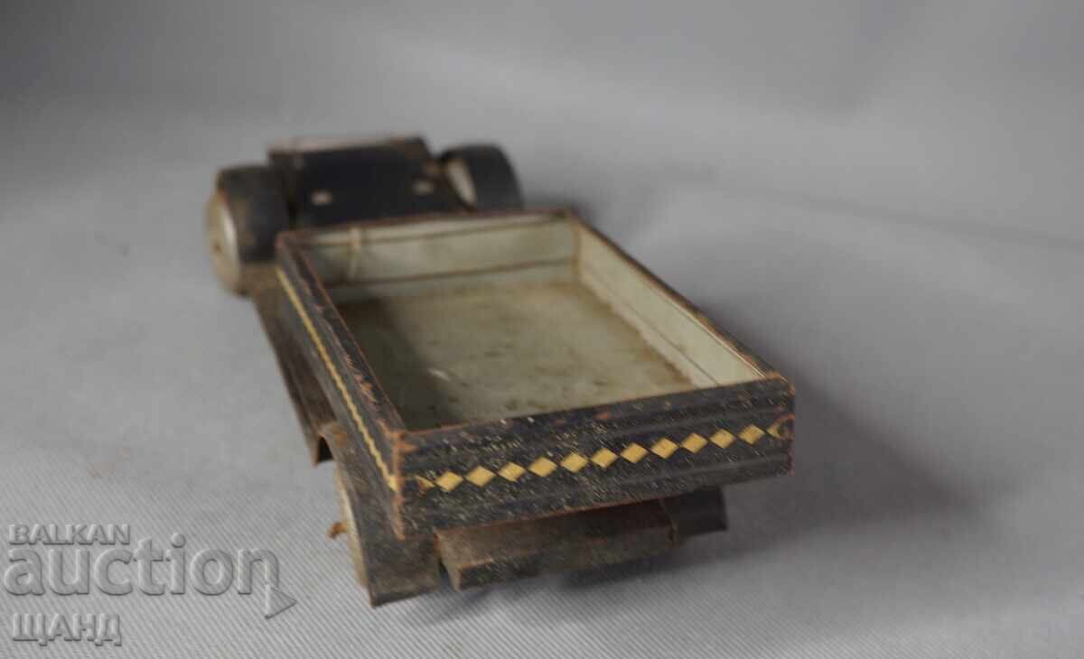 Delivery of Old German metal tin toy model truck