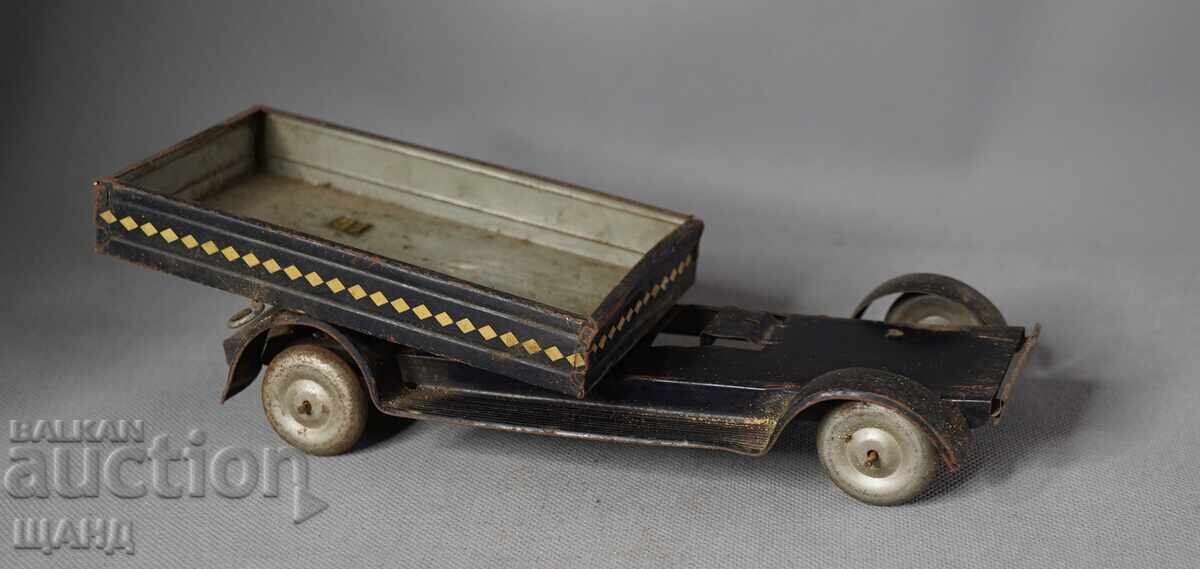 Old German metal tin toy model truck