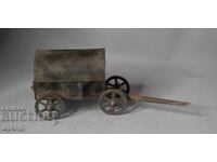 Стара Немска метална ламаринена играчка модел каруца