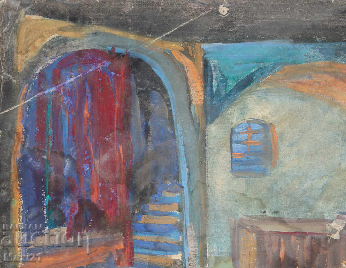 Доставка на Картина гваш сценография интериор