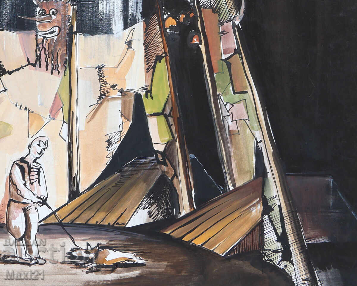 Έργο τέχνης γκουάς σκηνογραφία - 5