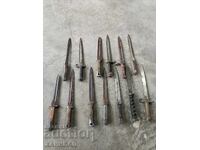 LARGE LOT OF BAYONETS, KNIVES