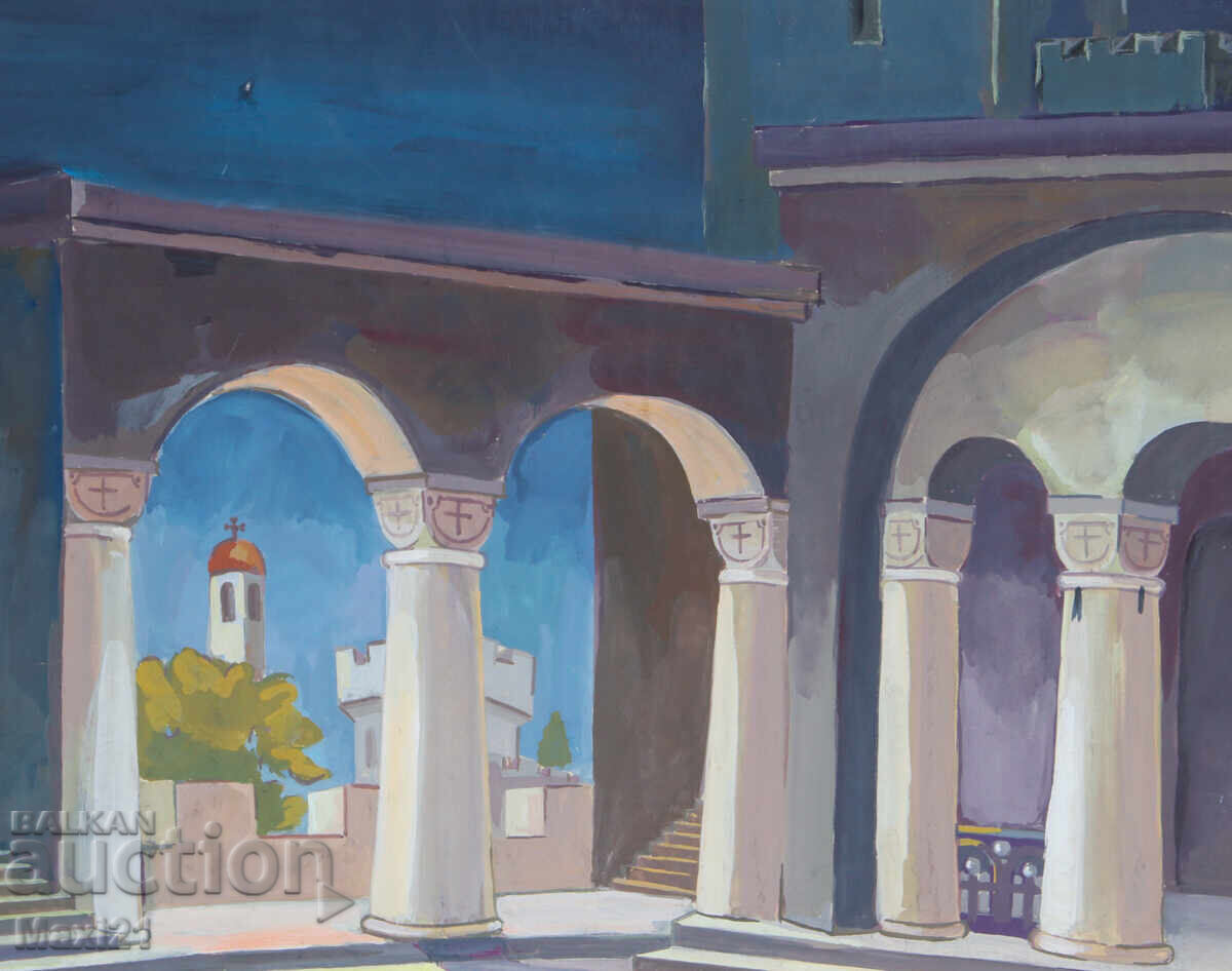 Έργο γκουάς σκηνικού ντεκόρ - 5