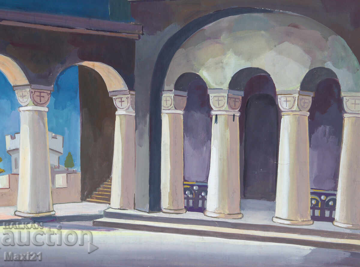 Έργο γκουάς σκηνικού ντεκόρ - 6