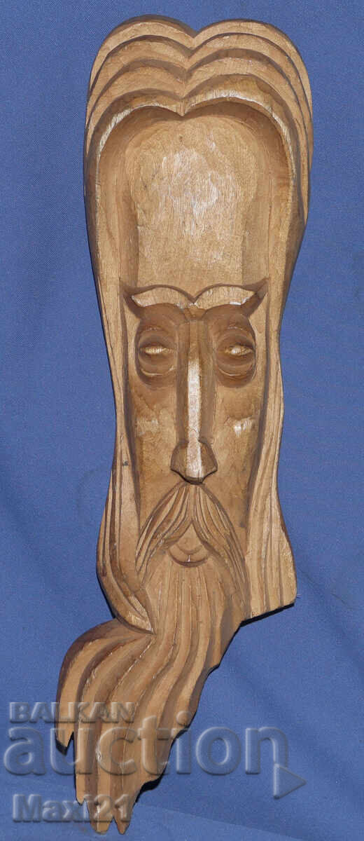 Hand-carved wooden figurine, wall decoration