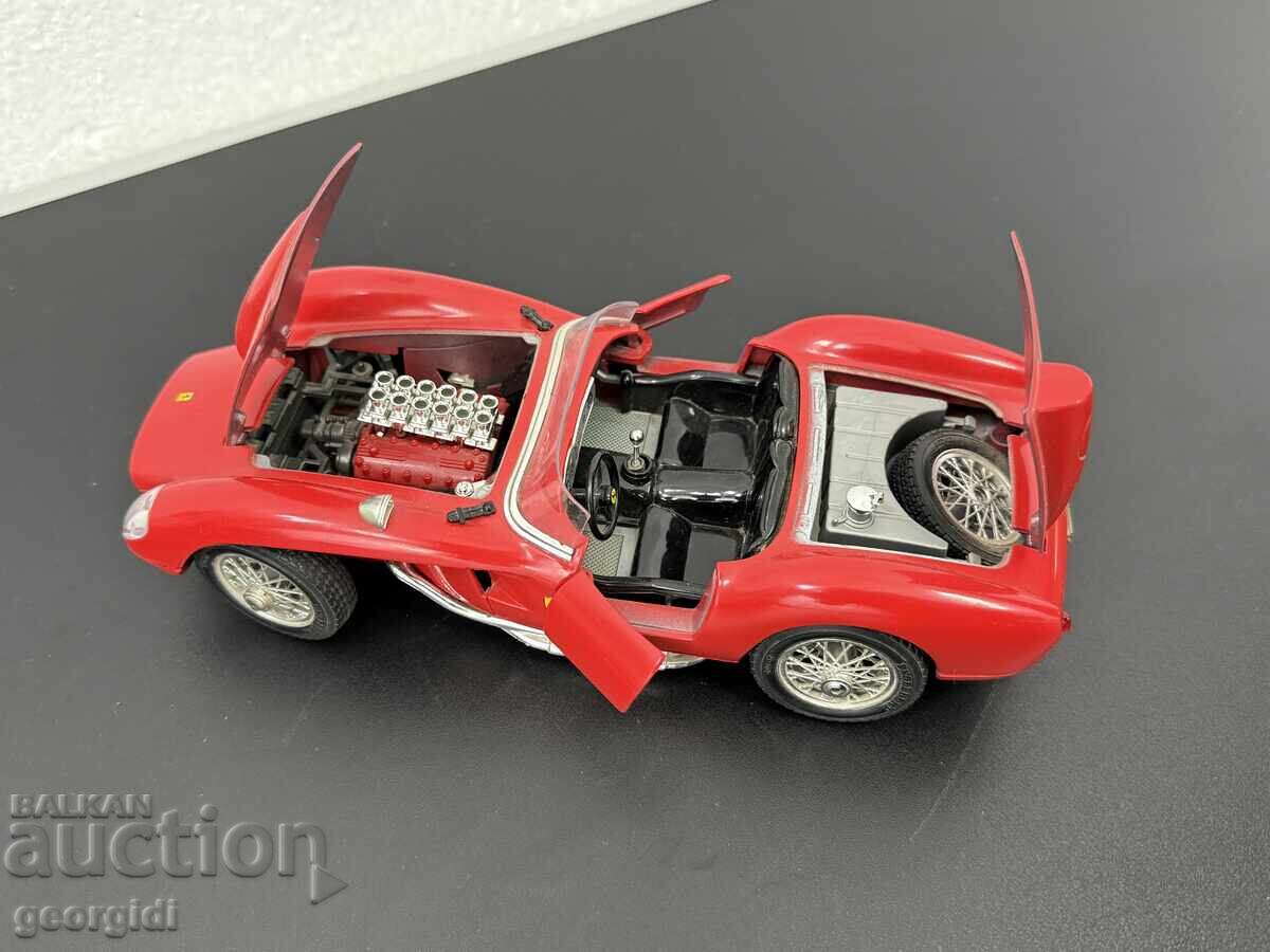 Метална количка Burago - Ferrari 1957г. №7485 - 5