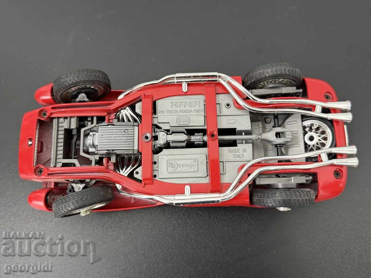 Метална количка Burago - Ferrari 1957г. №7485 - 6