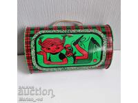 Cutie metalică veche rusească Pippi Șosețica