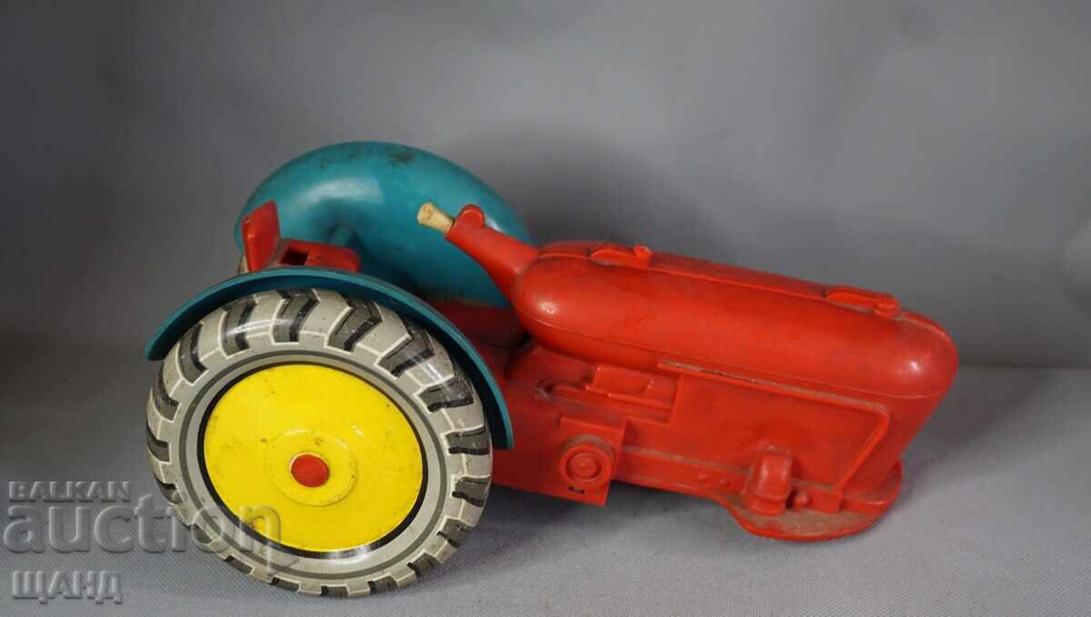 Auction  Old Russian large plastic toy model tractor