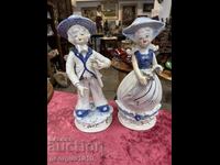 Чифт италиански порцеланови фигури №7482