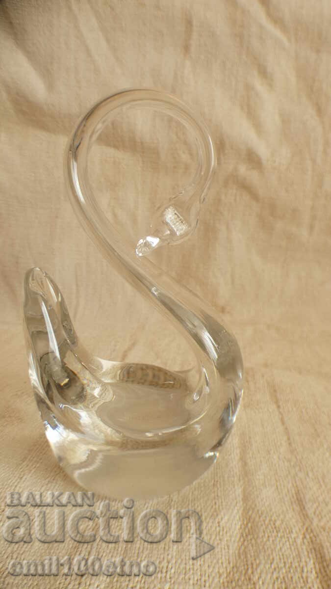 Swan Figure - Handcrafted Glass