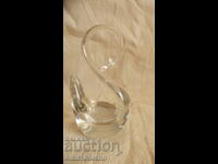 Figurină Lebădă - sticlă lucrată manual