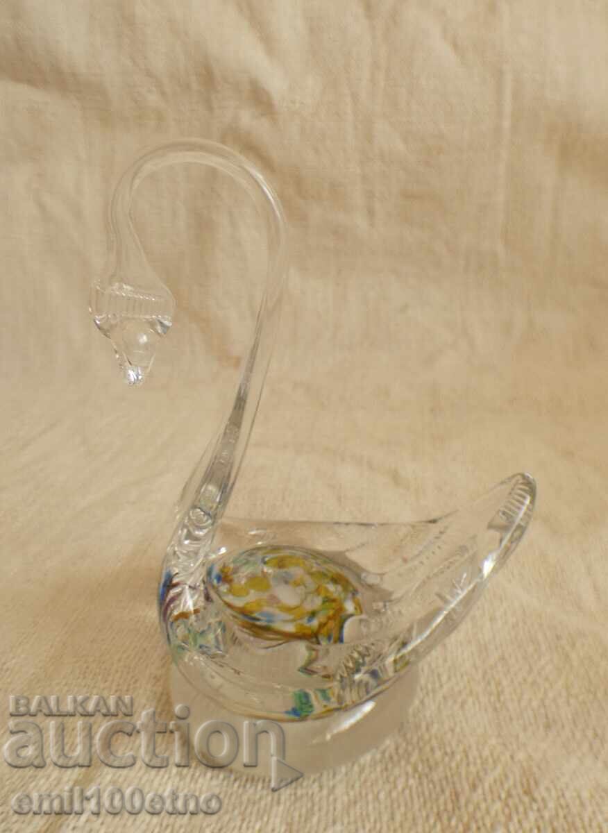 Swan Figure - Handcrafted Glass