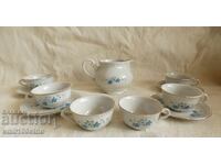 Set de cafea porțelan vechi Costa Iordanov Vidin