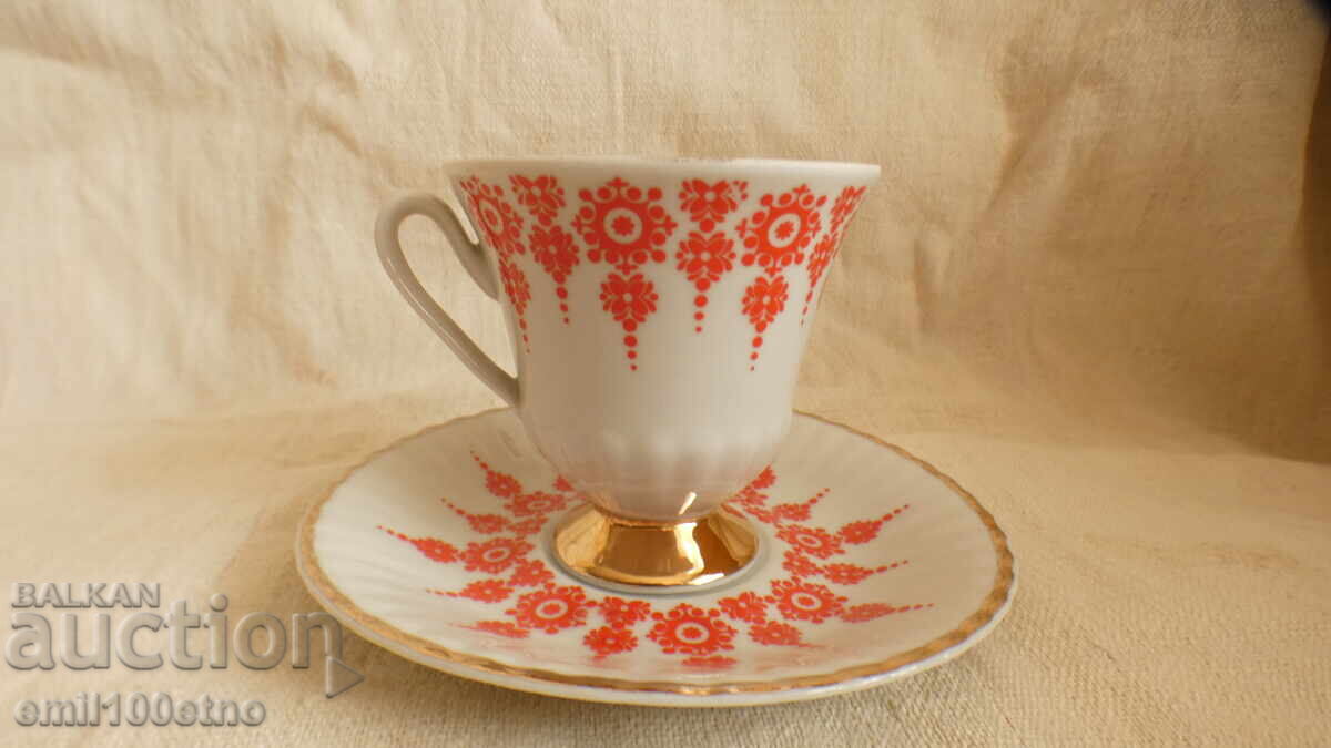 Coffee set Cup with saucer Kitka Novi Pazar with price 10.00 BGN | € 5.11