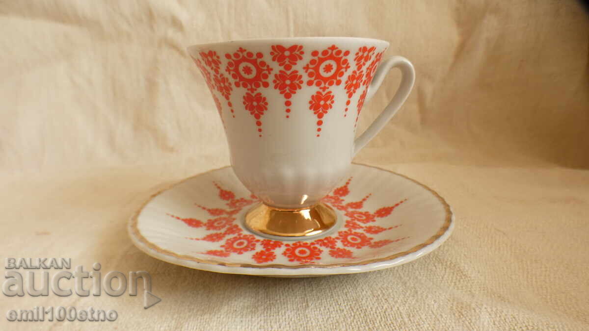 Coffee set Cup with saucer Kitka Novi Pazar