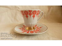 Set cafea Cana cu farfurioară Kit Nou Pazar