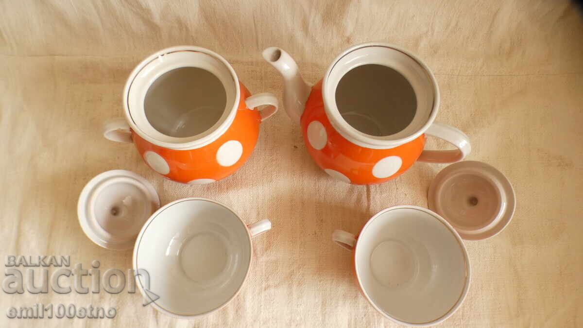 Δημοπρασία Σετ τσαγιού Τσαγιέρα Ζαχαριέρα 2 φλιτζάνια παλιά πορσελάνη ΕΣΣΔ Δημοπρασία Σετ τσαγιού Τσαγιέρα Ζαχαριέρα 2 φλιτζάνια παλιά πορσελάνη ΕΣΣΔ