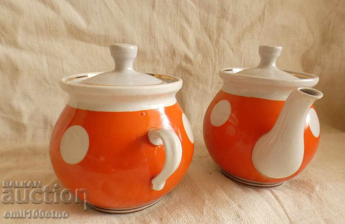 Σετ τσαγιού Τσαγιέρα Ζαχαριέρα 2 φλιτζάνια παλιά πορσελάνη ΕΣΣΔ - 5 Σετ τσαγιού Τσαγιέρα Ζαχαριέρα 2 φλιτζάνια παλιά πορσελάνη ΕΣΣΔ - 5