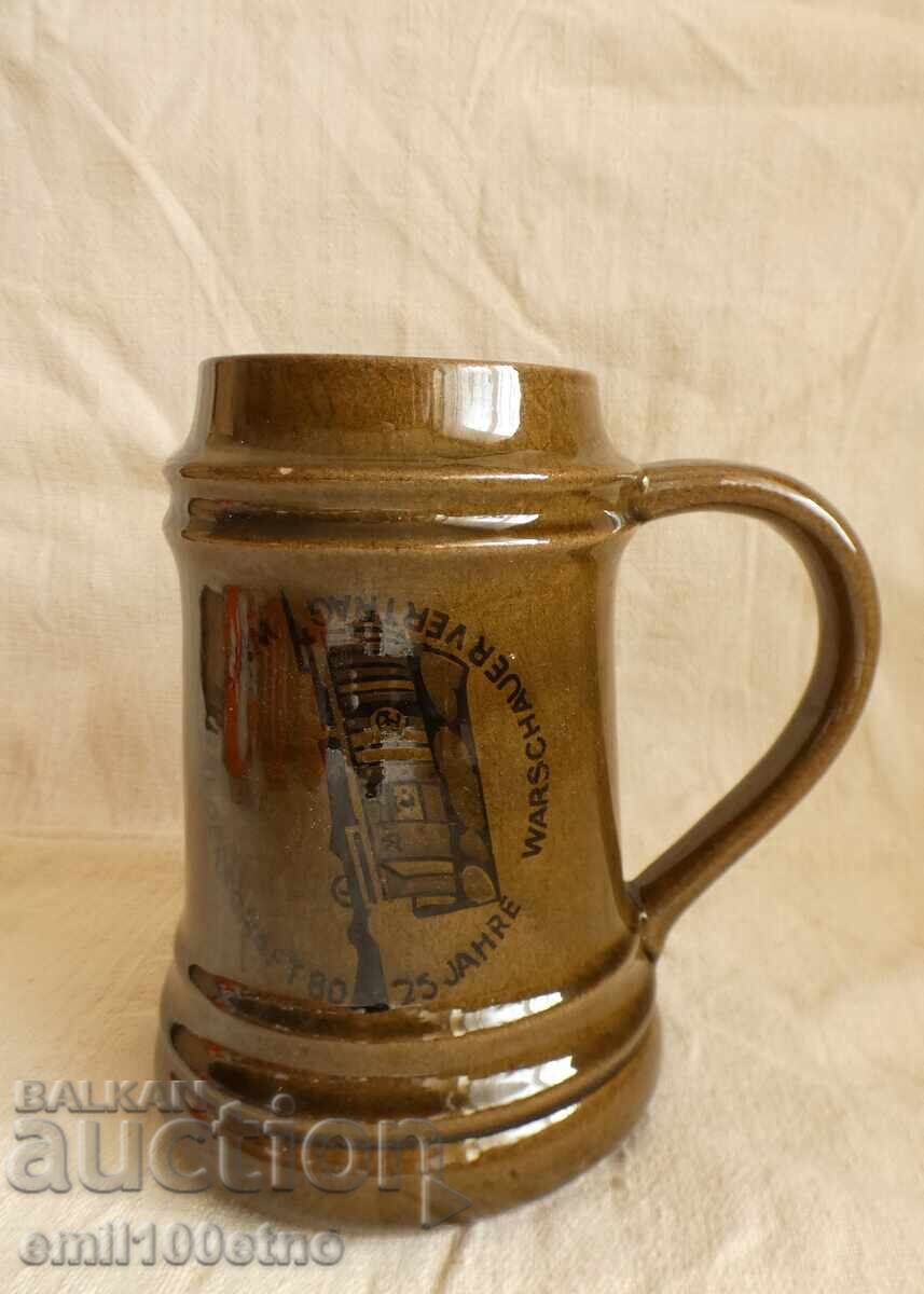 25 χρόνια Βαρσοβίας συνθήκης κεραμική κούπα ΓΛΔ