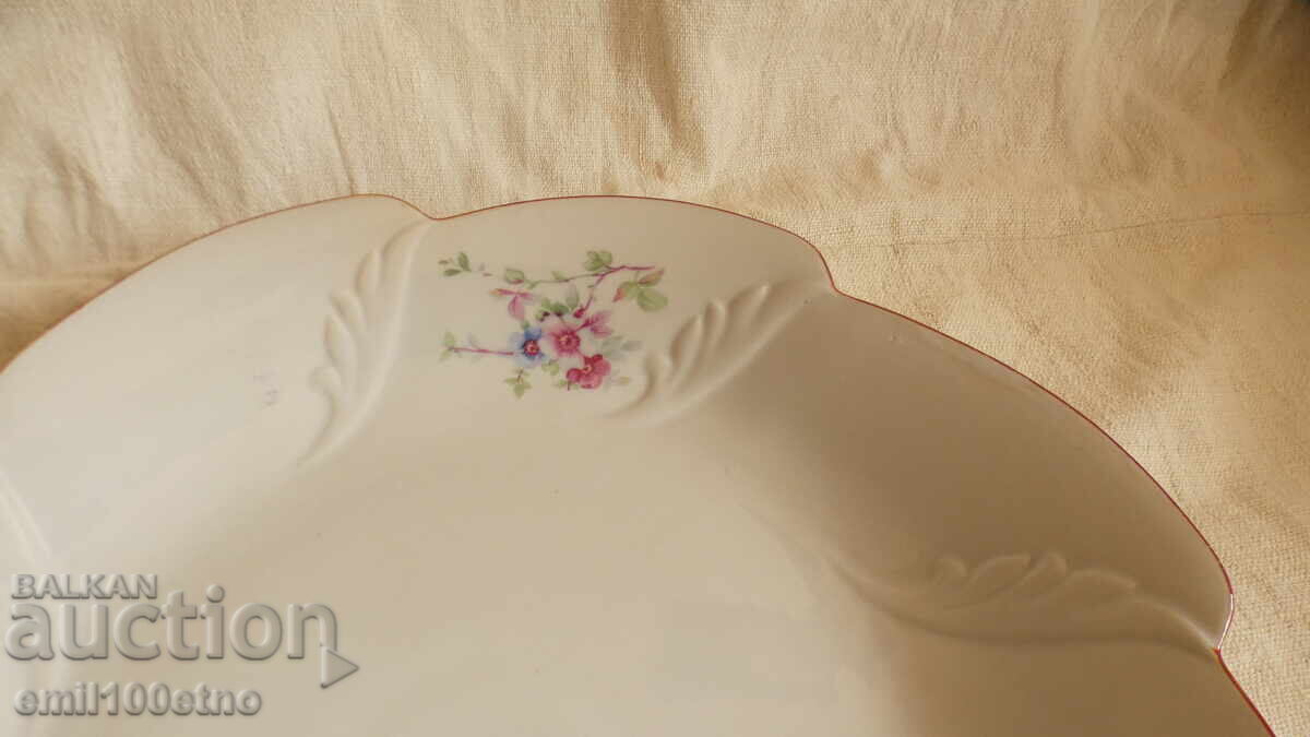 Доставка на Голяма чиния фруктиера салатиера порцелан Китка Нови Пазар