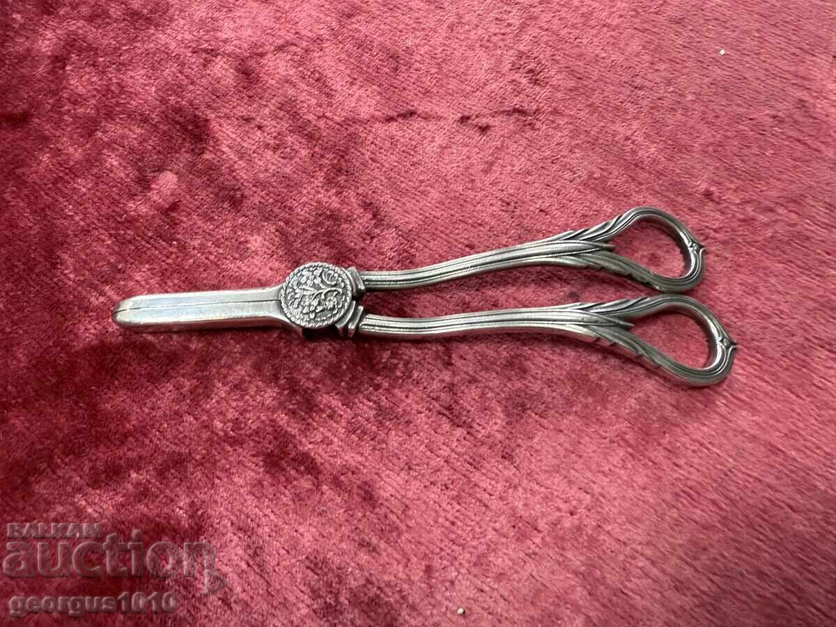 Silver-plated grape shears No. 7484