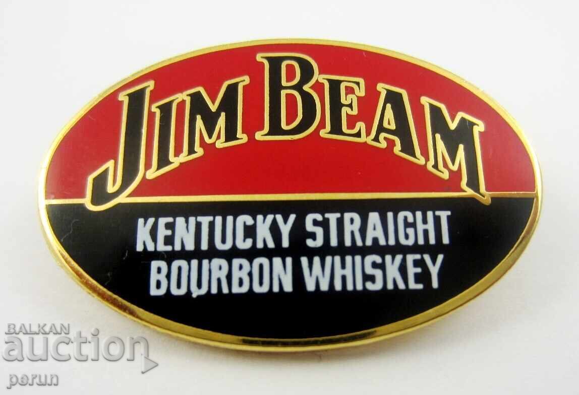 Advertising Badge - Whiskey Jim Beam - Jim Beam - Top