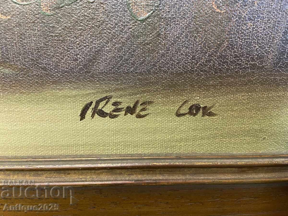 Trandafiri albi într-o vază de aur (Irene Lok) - 6