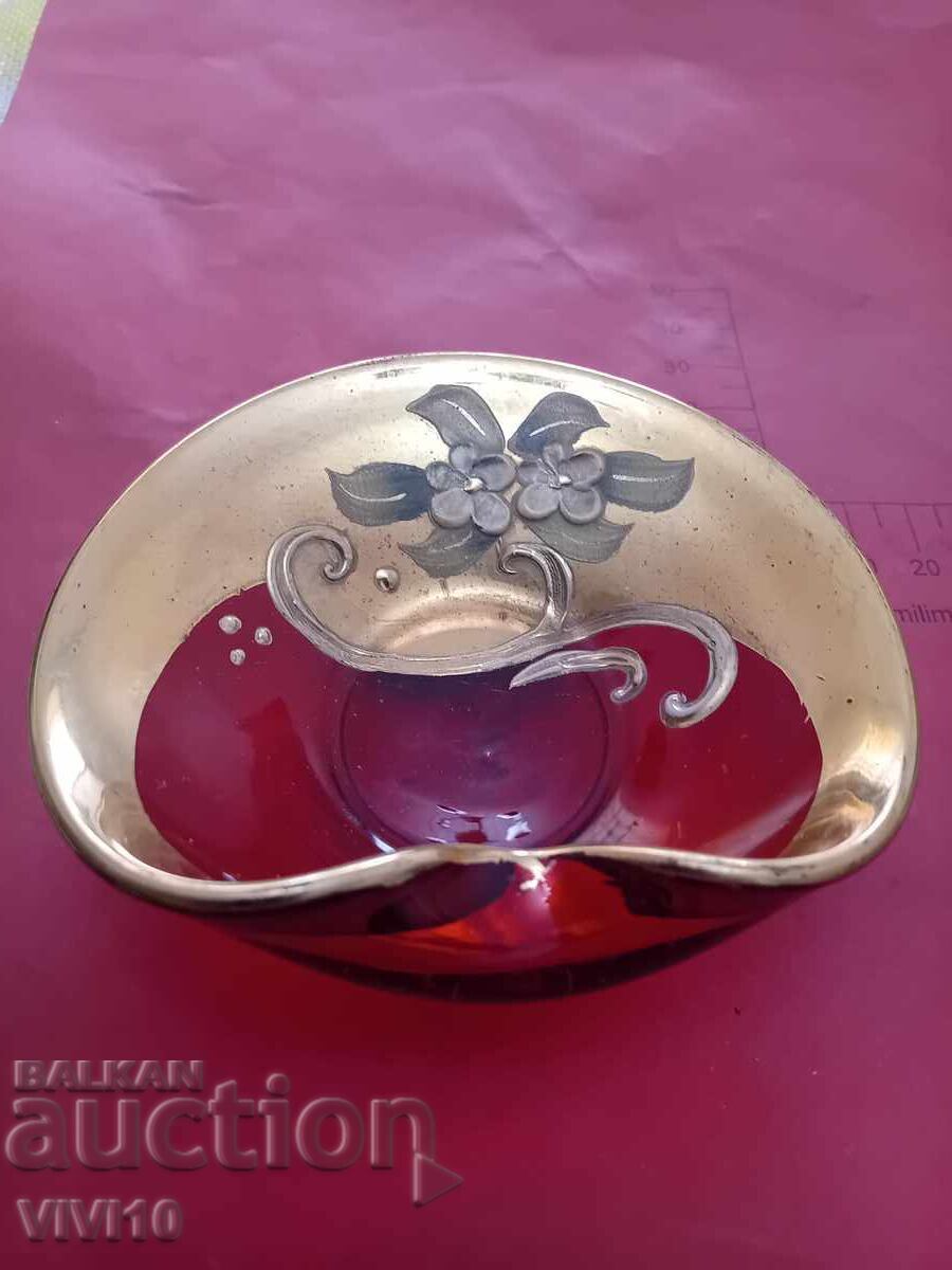 Antique plate, Murano ashtray with price 40.00 BGN | € 20.45