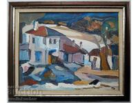 Tablou în ulei pictat cu vopsele de ulei pe placă de fibră lemnoasă