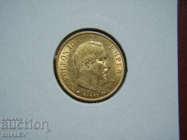 10 Φράγκα 1860 BB Γαλλία (10 franka Frantsiya) /2 - AU (χρυσός) - 6 10 Φράγκα 1860 BB Γαλλία (10 franka Frantsiya) /2 - AU (χρυσός) - 6