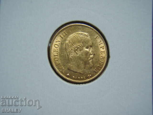 10 Φράγκα 1860 BB Γαλλία (10 franka Frantsiya) /2 - AU (χρυσός) - 7 10 Φράγκα 1860 BB Γαλλία (10 franka Frantsiya) /2 - AU (χρυσός) - 7