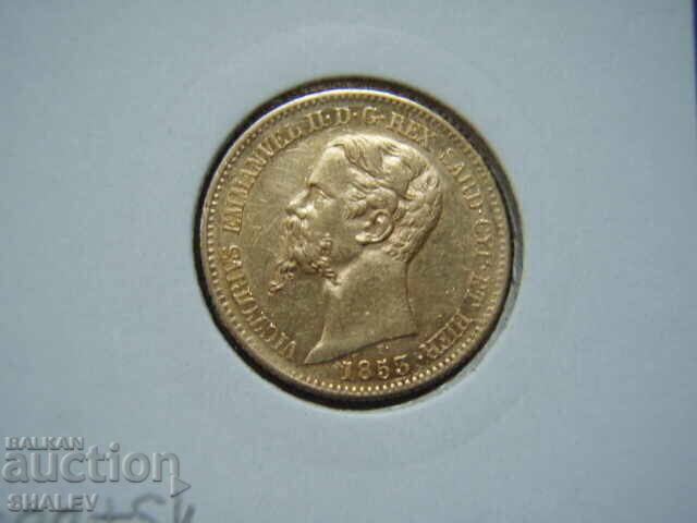 20 Lire 1853 P Sardinia / Italia (Sardiniya) - AU+ (zlato) - 5