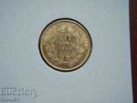 10 Franci 1863 A Franța (10 franka Frantsiya) - AU (aur)
