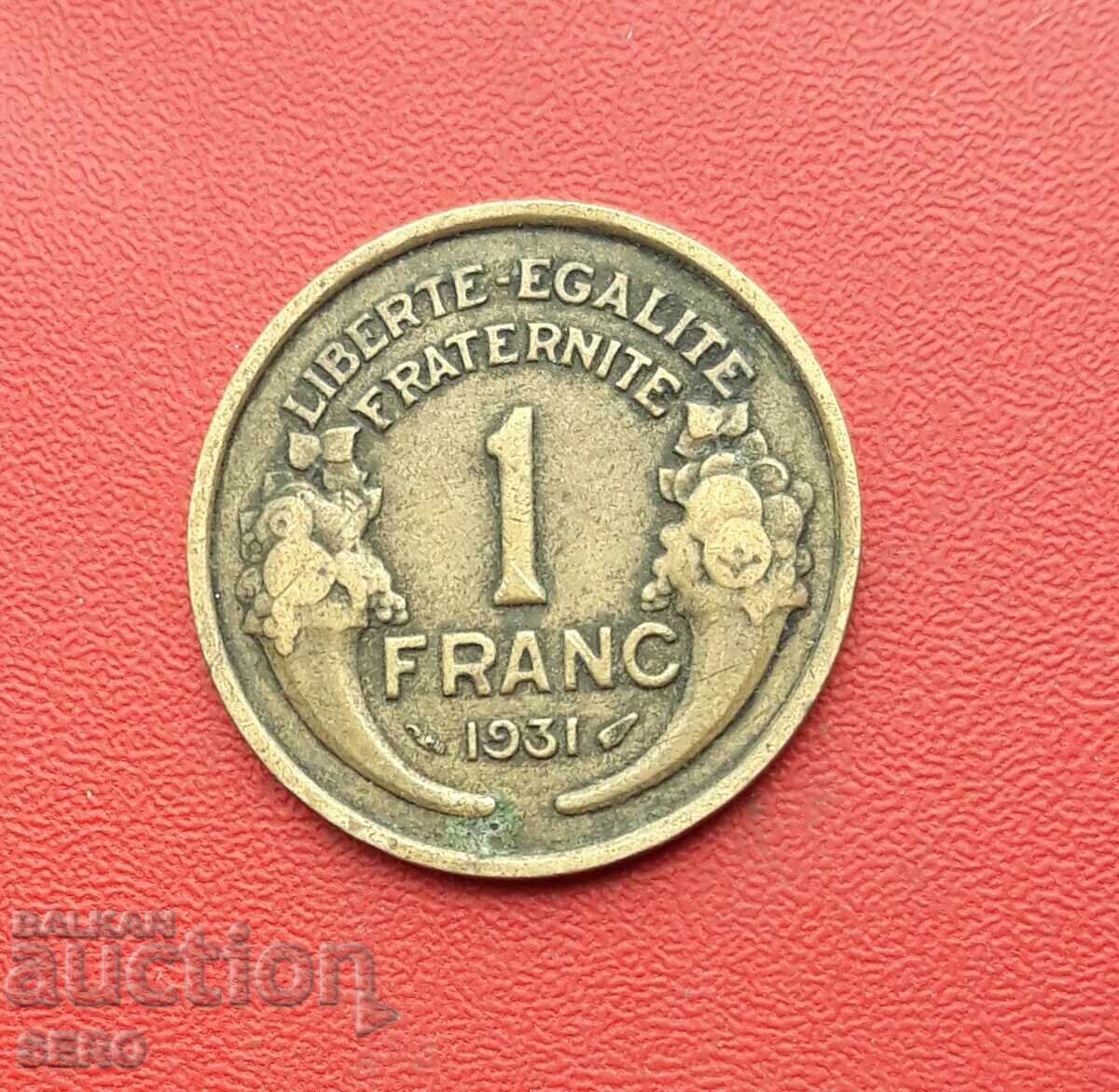 Franța-1 franc 1931