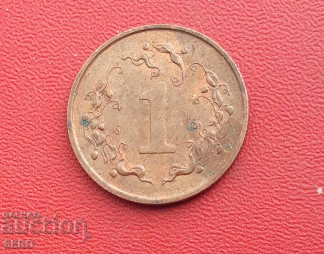 Зимбабве-1 цент 1989 Зимбабве-1 цент 1989